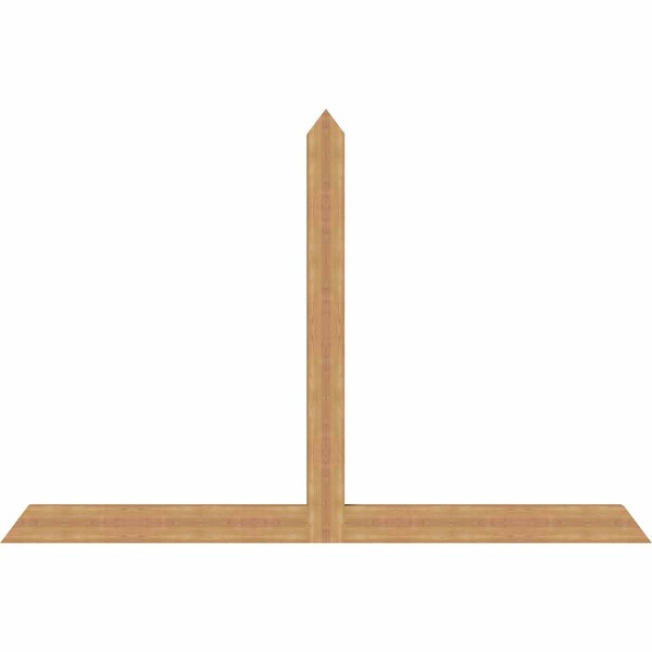 Ekena Millwork Portland Timber Gable Bracket, Western Red Cedar, 96"W x 64"H x 3 1/2"D x 5 1/2"F, 16/12 Pitch GBW096X64X0406POR00SWR - main